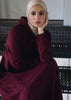 Hoody Abaya Burgundy