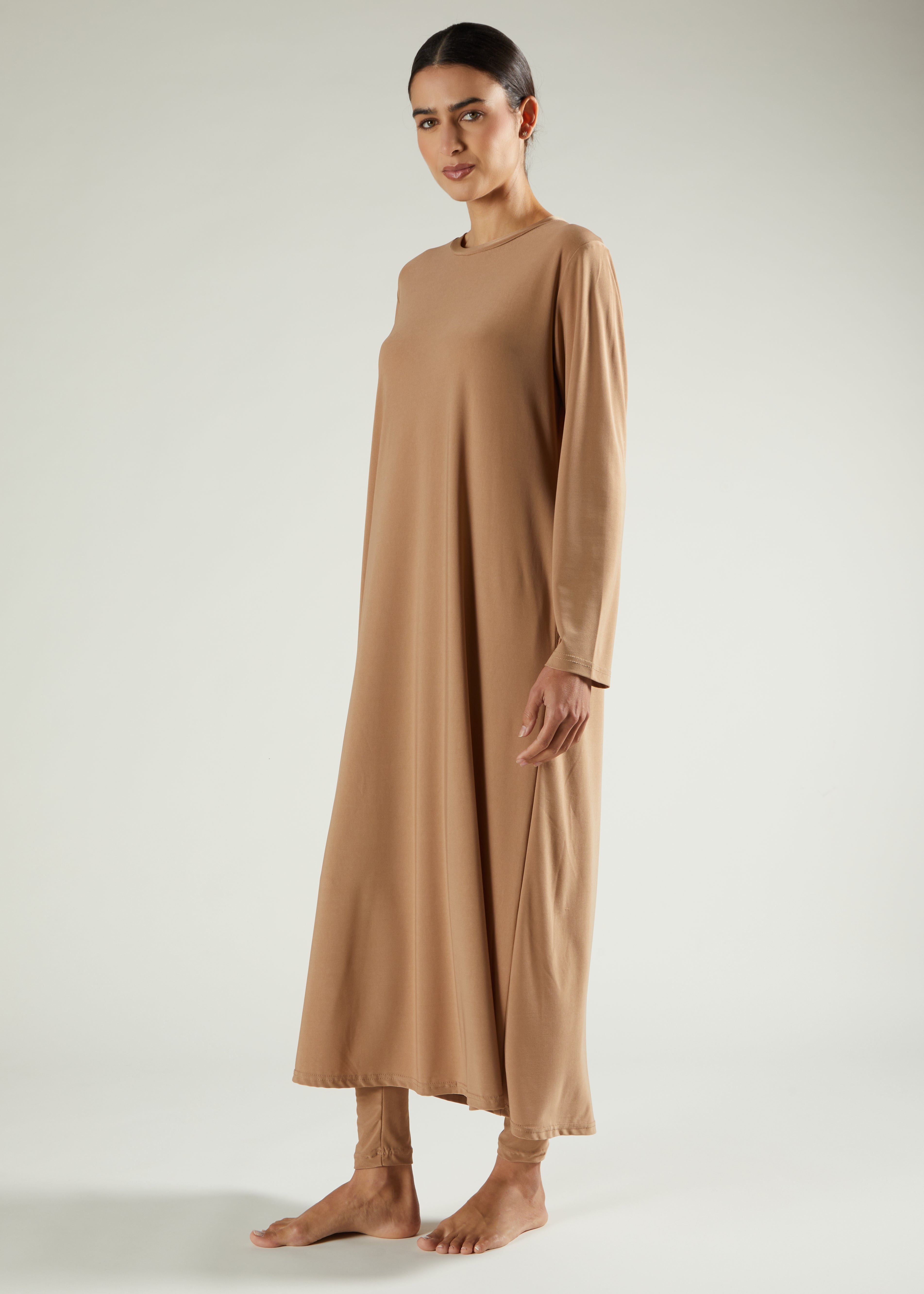 Second Skin Full Slip Wheat | Modest Slips Second Skin Full Slip Wheat | Modest Slips