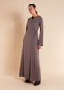 Side Wrap Abaya Grey - Final Sale