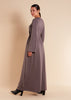 Side Wrap Abaya Grey - Final Sale