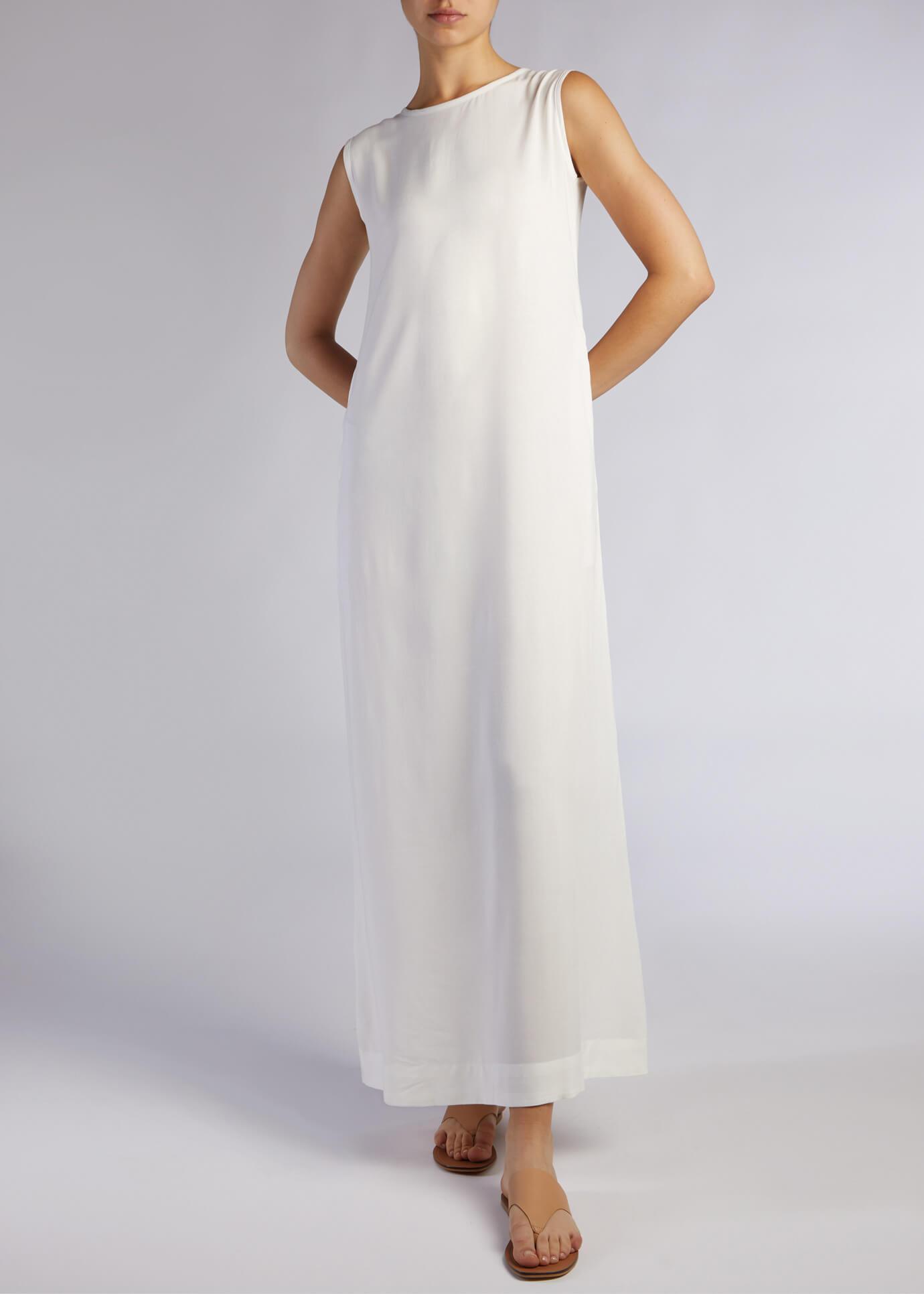 Full Slip Dress White Aab Full Slip Dress White Aab