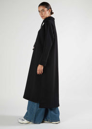 Funnel Neck Midi Black