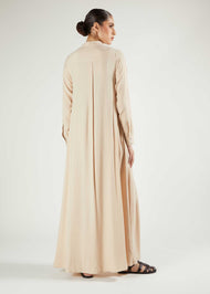 Long Shirt Abaya Natural