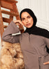 Side Wrap Abaya Grey - Final Sale