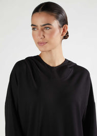 Maxi Hoody Black