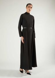 Raglan Sleeve Abaya Black