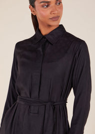 Jacquard Abaya Black