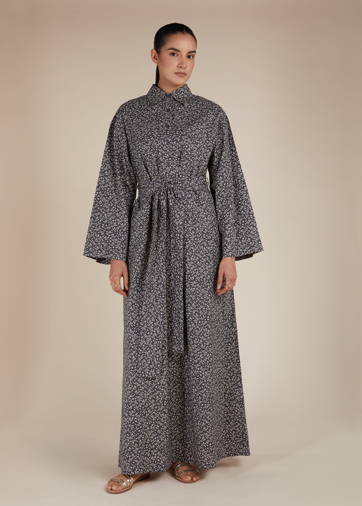 modest cotton maxi dresses Teal Anisa cotton long sleeve modest dress