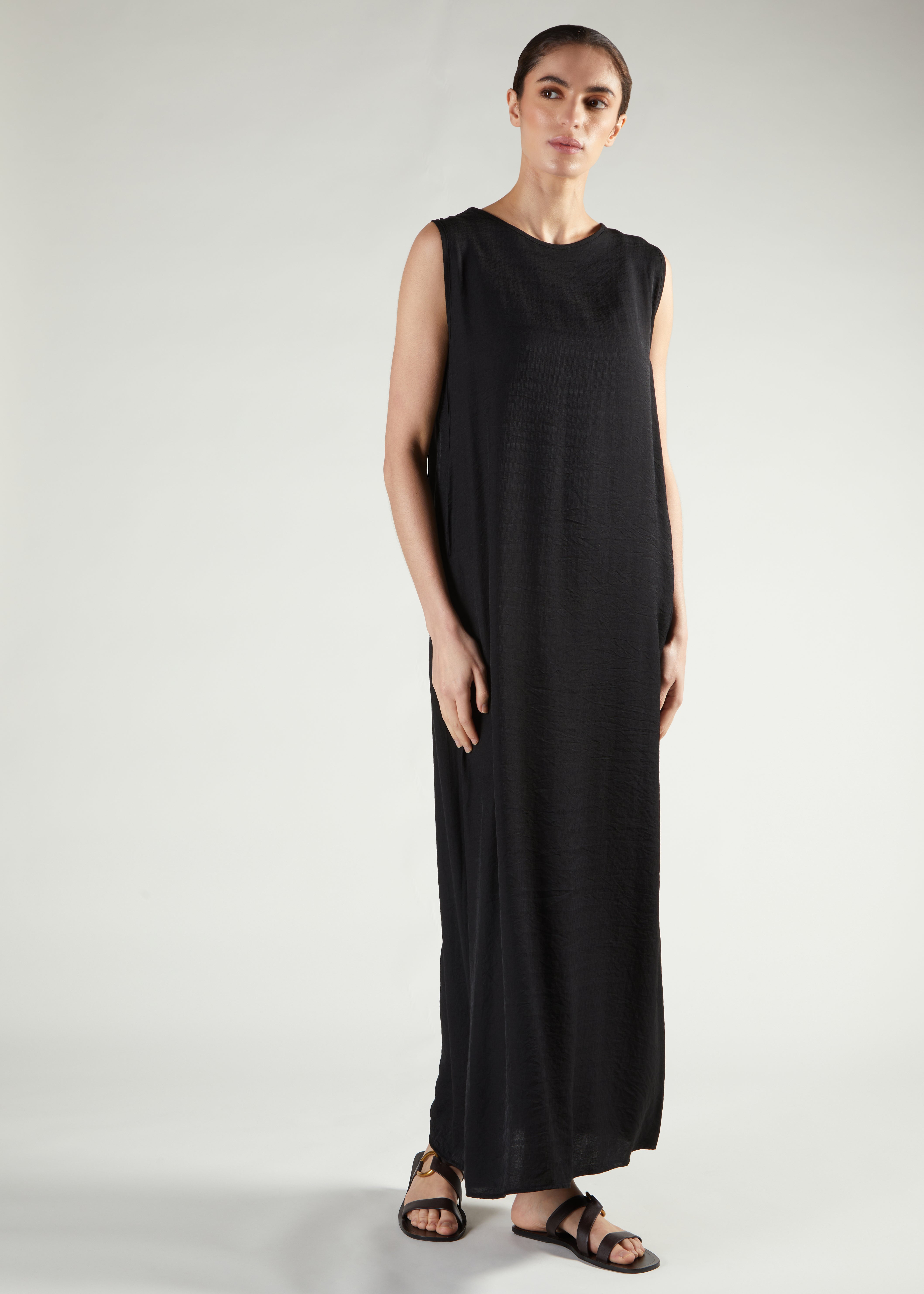 Textured Full Slip Black | Modest Slip Dresses