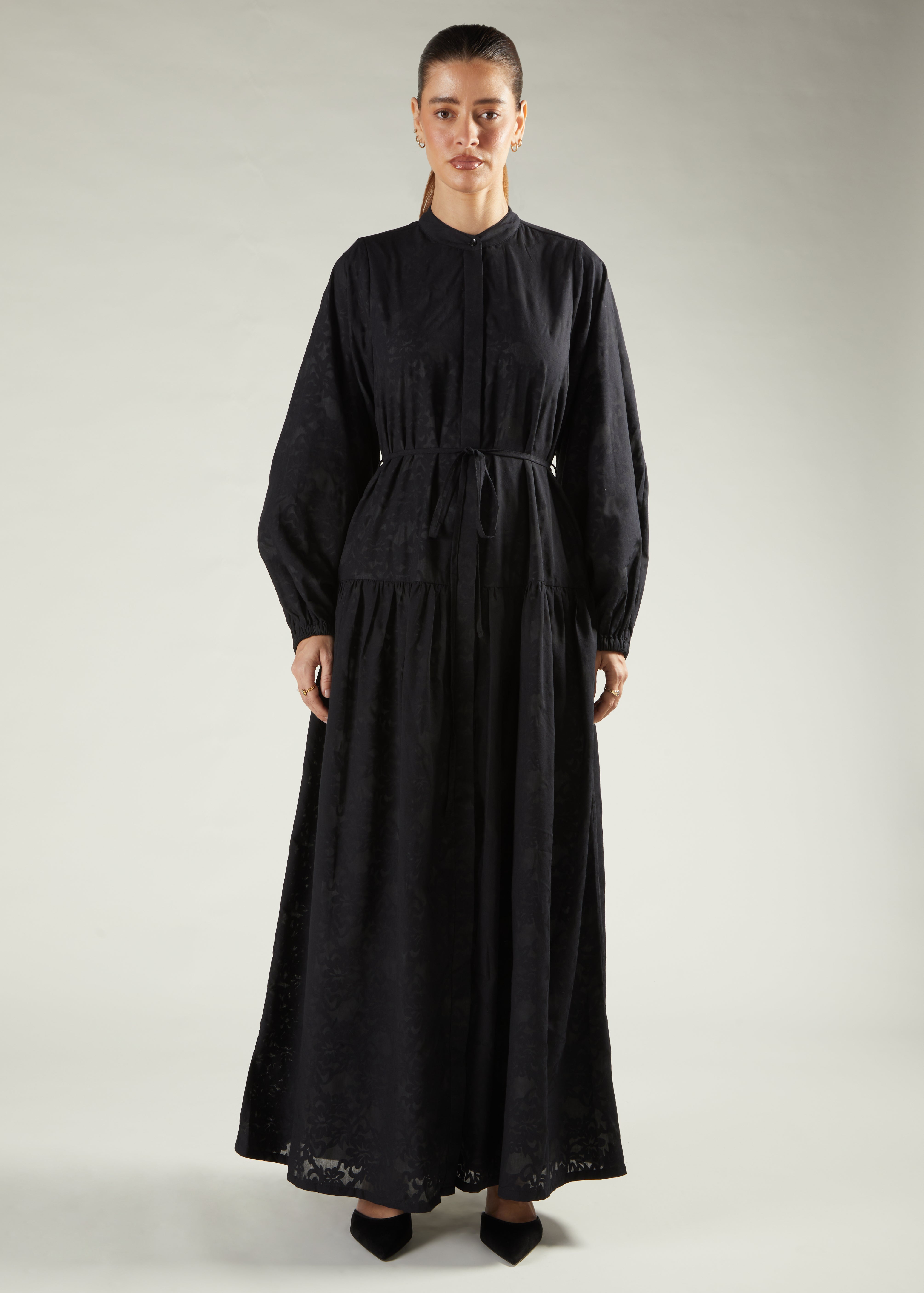 aab maxi dress Fan Sleeve Maxi White | Modest Maxi Dresses