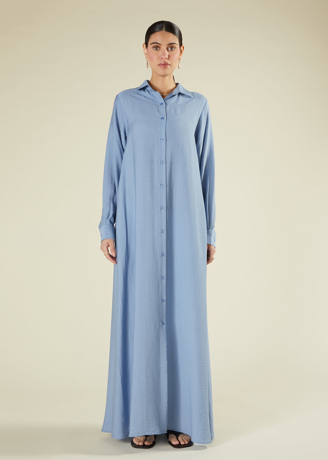 Oxford Blue Maxi Shirt | Modest Maxi Dresses