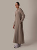 Hoody Abaya Khaki