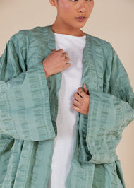 Ruffled Kimono Pistachio