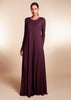 Mulberry Abaya Aubergine