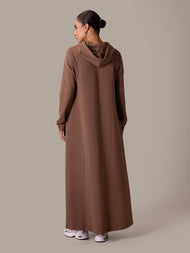 Hoody Abaya Dusty Rose