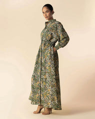 Green Paisley Maxi
