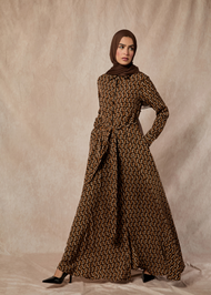 Retro Print Maxi