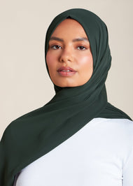 Mineral Green Crepe Hijab