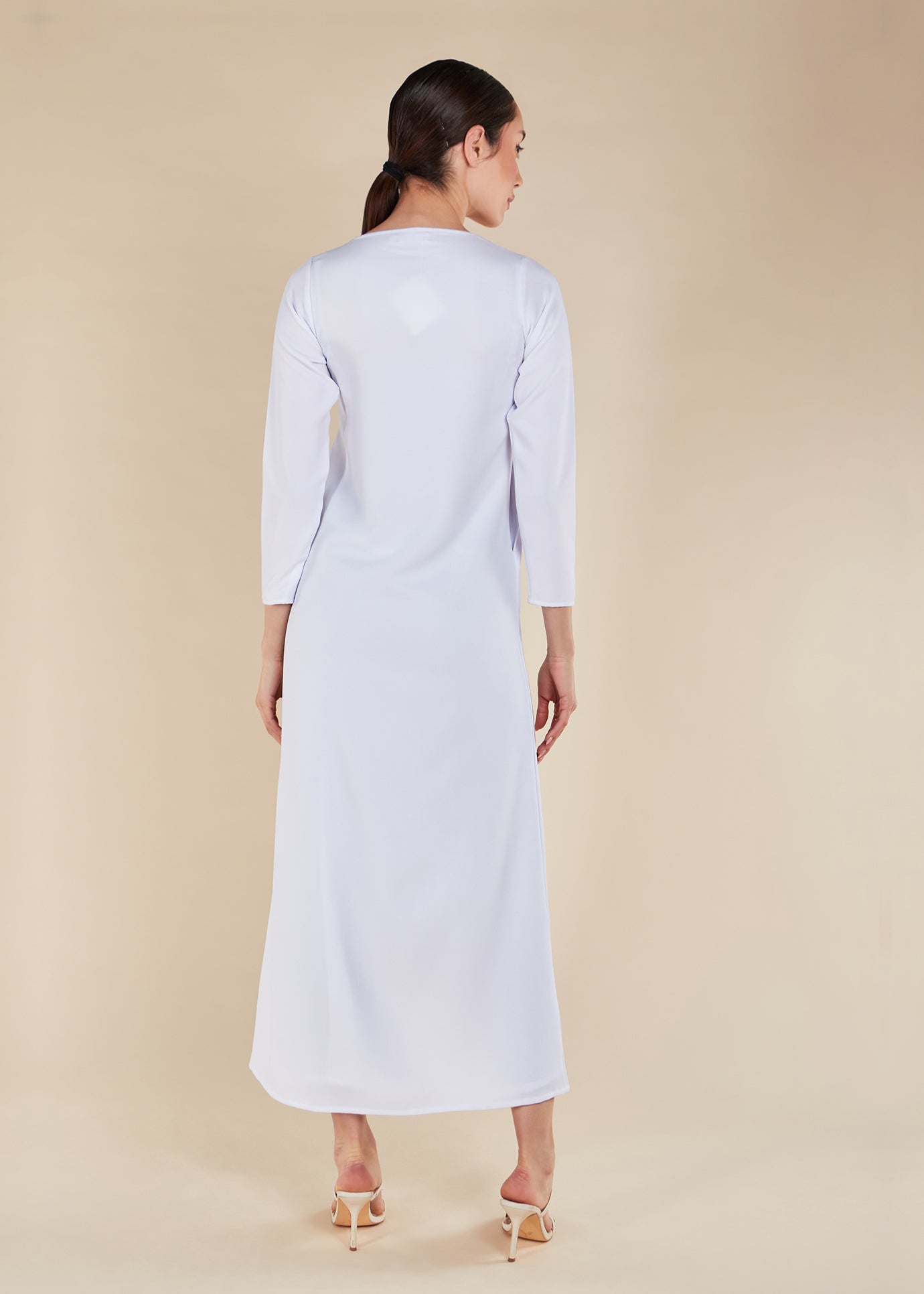 Plain White Maxi | Modest Maxi Dresses | Aab Modest Wear Plain White Maxi | Modest Maxi Dresses | Aab Modest Wear