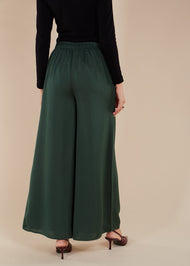 Flared Trousers Olive