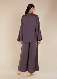 Flared Trousers Mauve