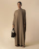 Loose Fit Abaya Natural