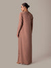 Mocha Side Button Abaya