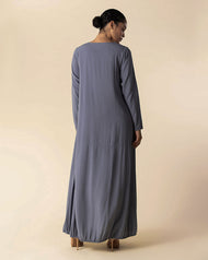 Plain Abaya Blue