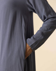 Plain Abaya Blue