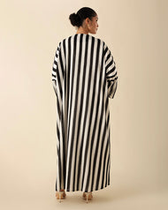 Bold Stripe Crochet Kimono