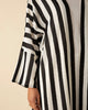 Bold Stripe Crochet Kimono
