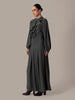 Ruffle Neck Maxi Sea Green