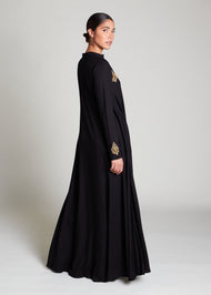 Qasba Abaya Black Crepe | Abayas | Aab Modest Wear