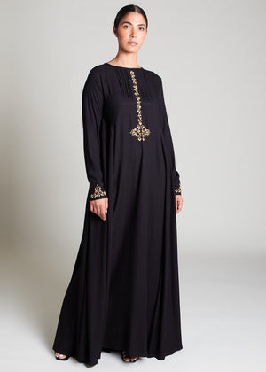 Neroli Abaya Black Crepe | Abayas | Aab Modest Wear