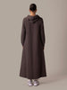 Hoody Abaya Grey