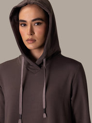 Hoody Abaya Grey
