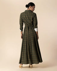 Green Tartan Maxi