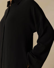 Textured Co-ord Set Black