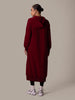 Hooded Midi Burgundy