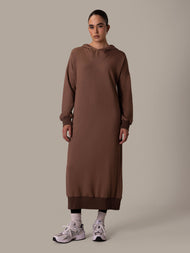 Hooded Midi Taupe