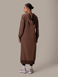 Hooded Midi Taupe
