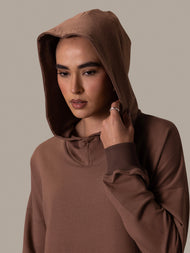 Hooded Midi Taupe