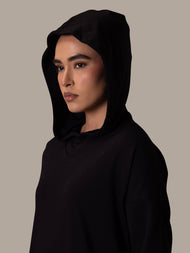 Hooded Midi Black