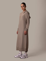 Hooded Midi Khaki