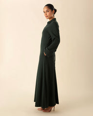Castello Dress Dark Green