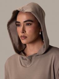 Hooded Midi Khaki