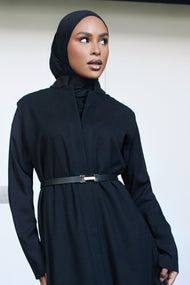 Longline Gilet Black