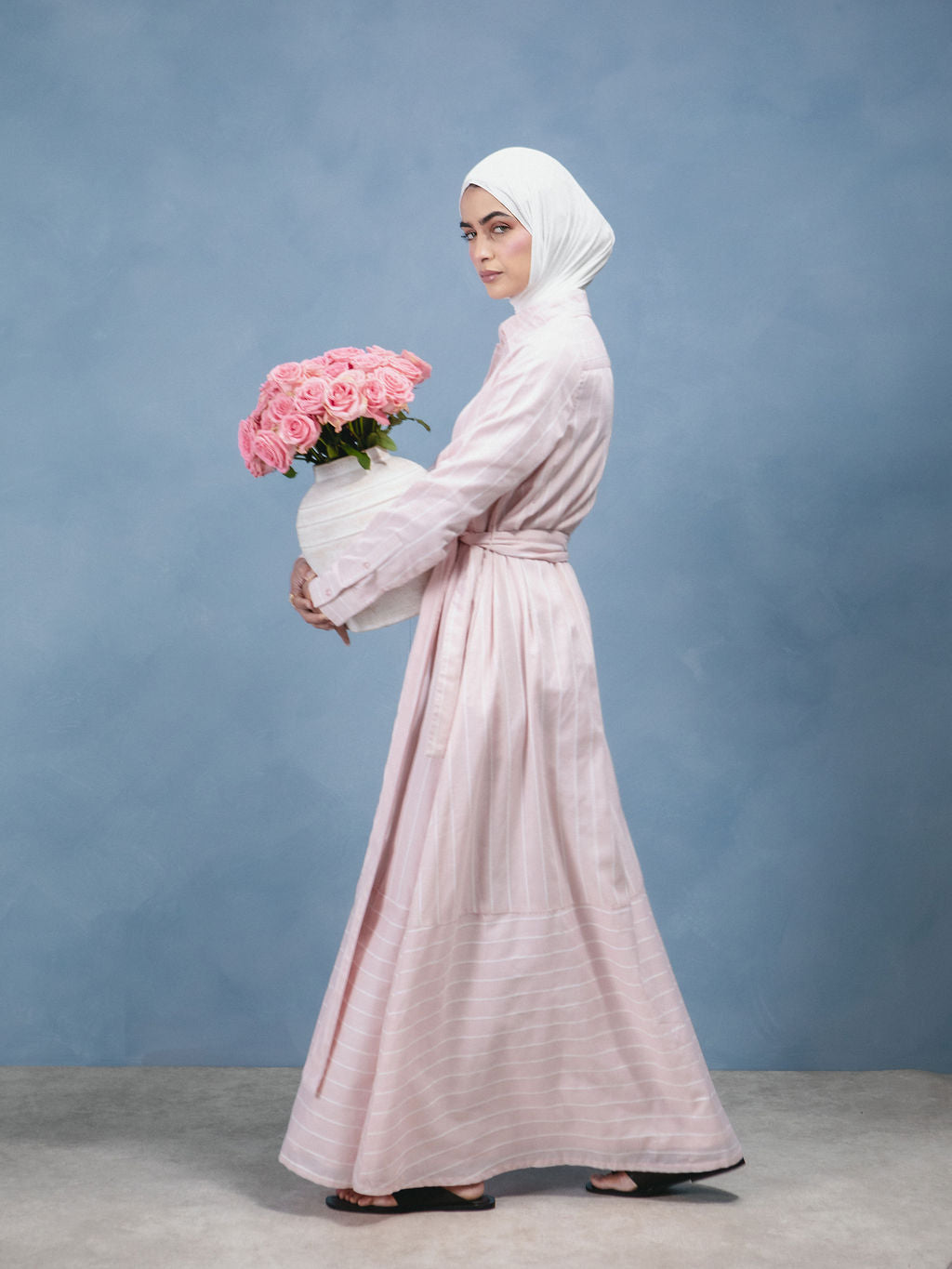 Pink Rock Shirted Maxi | Modest Maxi Dresses