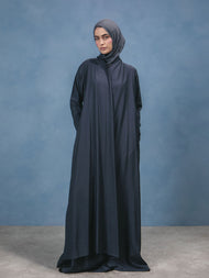 Cobalt Blue Wrap Abaya