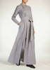 Pleat Neck Chambray Maxi | Maxi Dresses | Aab Modest Wear